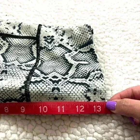 High Waisted Yoga Pants V Cross Waist Side Pocket Tummy Control Workout Legging - Picture 14 of 16